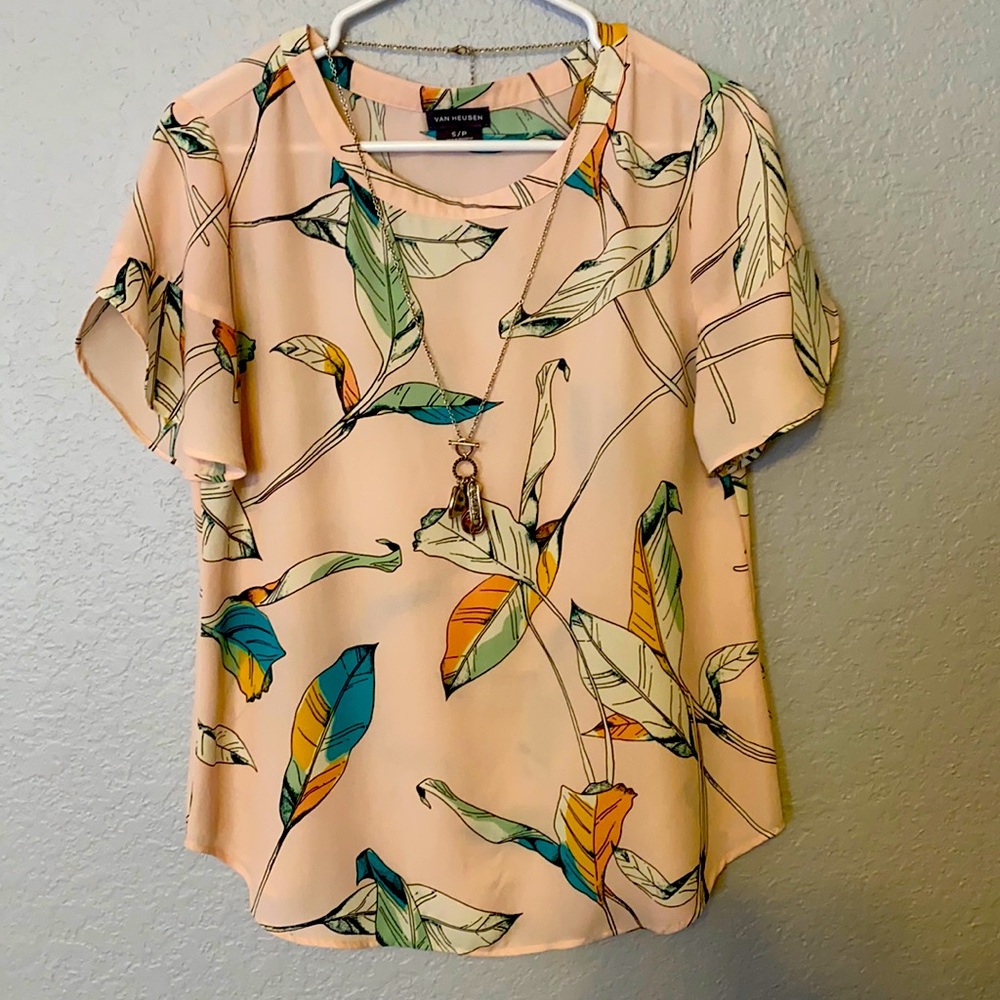 Light pink blouse. Size small. Van Heusen brand.